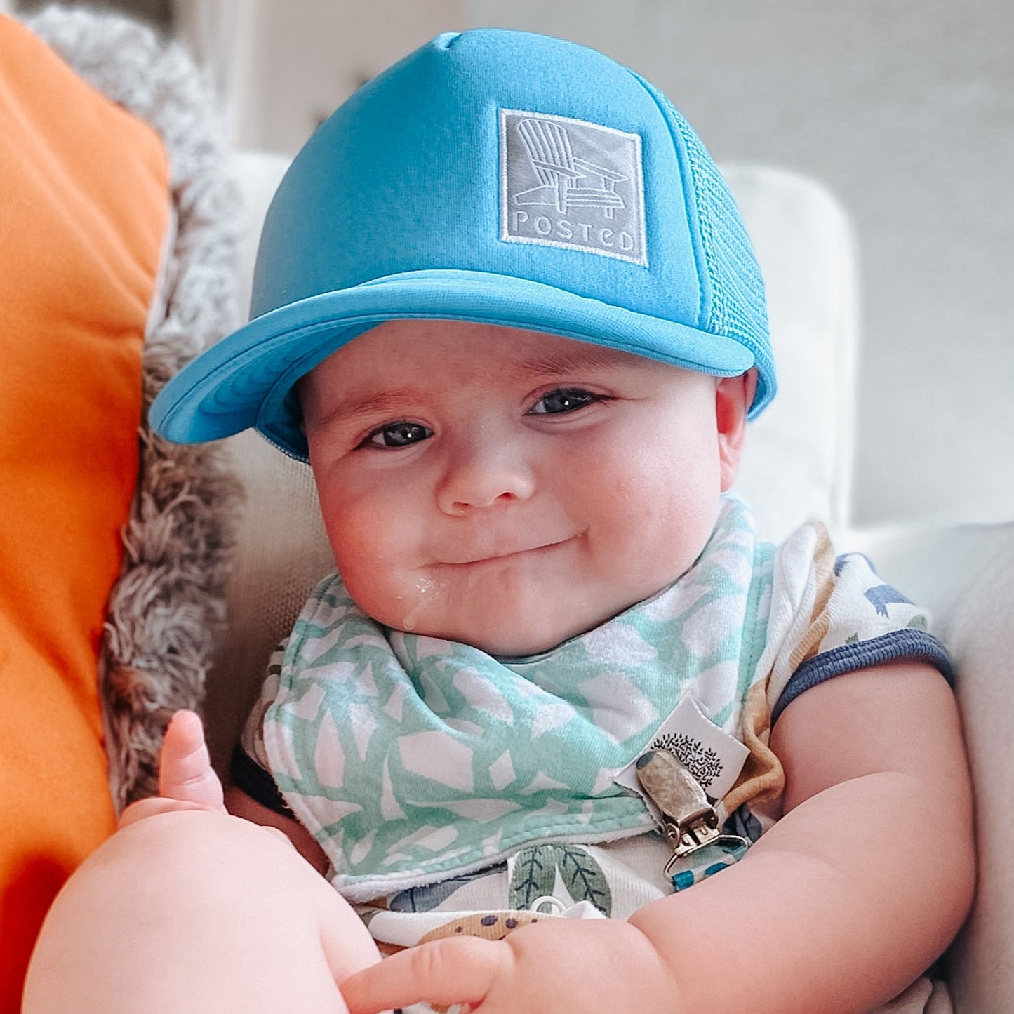Cute baby trucker hat